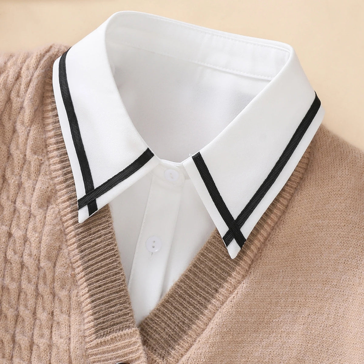 QUAINTE Dickie Collar-Collar-SAINT CHIC-V-Stripe-SAINT CHIC