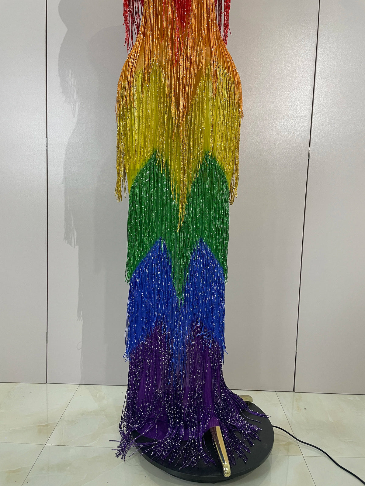 RAINBOW Mesh Gown