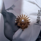 REGALIA Gemstone Brooch-Brooch-SAINT CHIC-Pearl Sunburst-SAINT CHIC