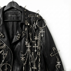 RELIC CROSS Chain Moto Jacket-jacket-SAINT CHIC-S-SAINT CHIC