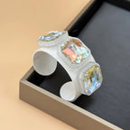 RIVIERA Cuff Bracelet-Bracelet-SAINT CHIC-Iridescent-SAINT CHIC