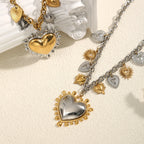 SACRÉ Heart Charm Necklace-Necklace-SAINT CHIC-Gold-SAINT CHIC