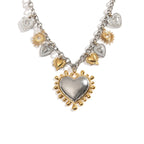 SACRÉ Heart Charm Necklace-Necklace-SAINT CHIC-Silver-SAINT CHIC