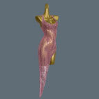 SHATTER Crystal Mesh Asymmetrical Dress-dress-SAINT CHIC-Pink-SAINT CHIC