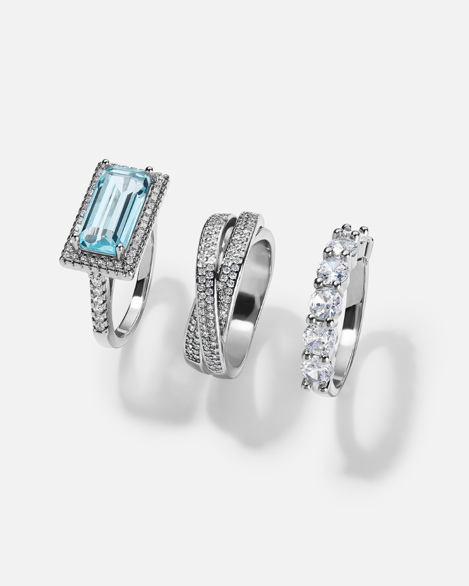 SOCIALITE STACK™ Cocktail Ring Set Imagen secundaria del producto