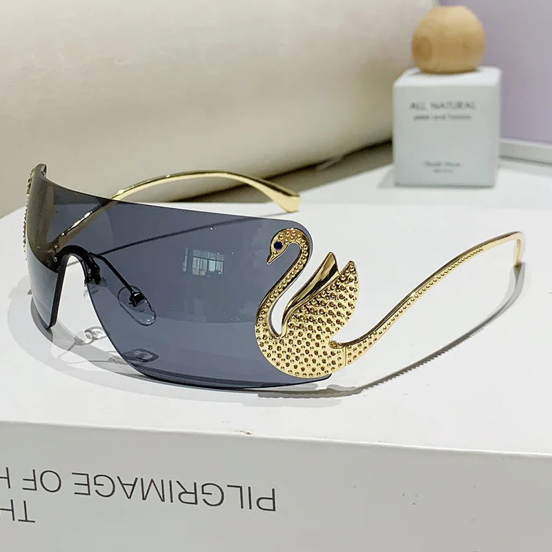 SOLEIL Rimless Y2K Sunglasses Secondary image