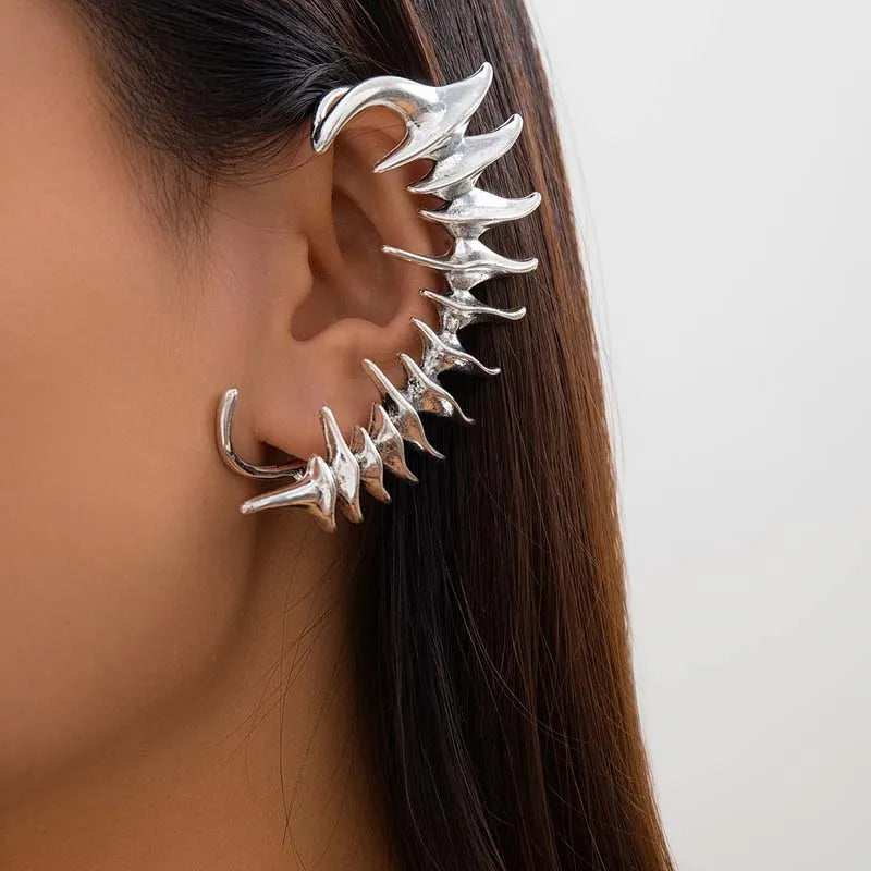 SPIRE Ear Cuff-earring-SAINT CHIC-Silver Spire-SAINT CHIC