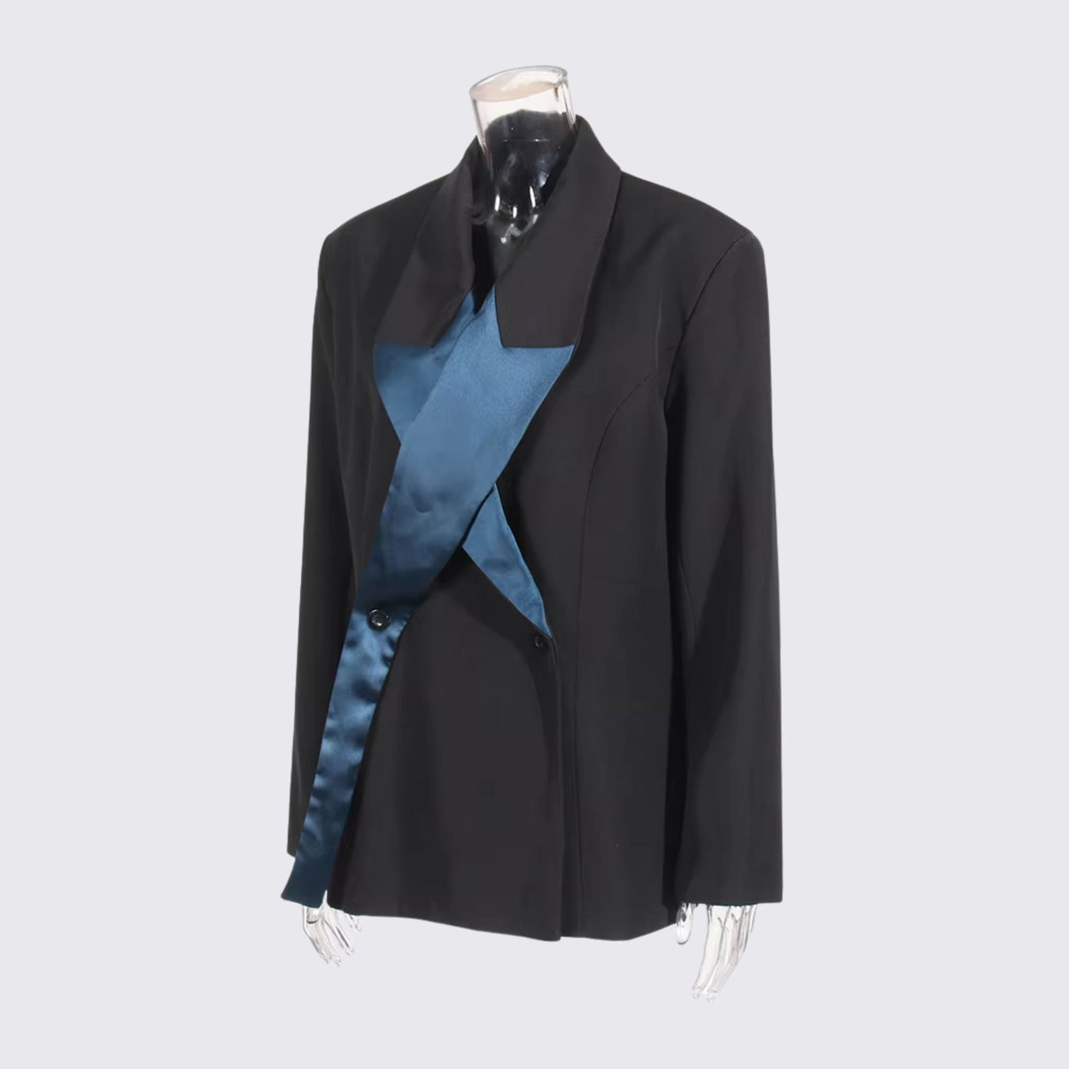 SPLICE Colorblock Blazer-Blazer-SAINT CHIC-White-S-SAINT CHIC