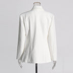 SPLICE Colorblock Blazer-Blazer-SAINT CHIC-White-S-SAINT CHIC