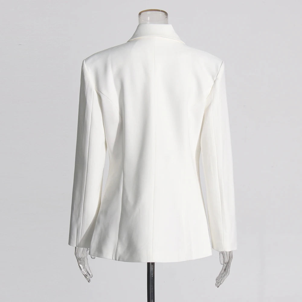 SPLICE Colorblock Blazer-Blazer-SAINT CHIC-White-S-SAINT CHIC