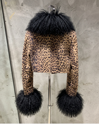 STEPPE Fur Leather Jacket-Jacket-SAINT CHIC-S-Pink-SAINT CHIC