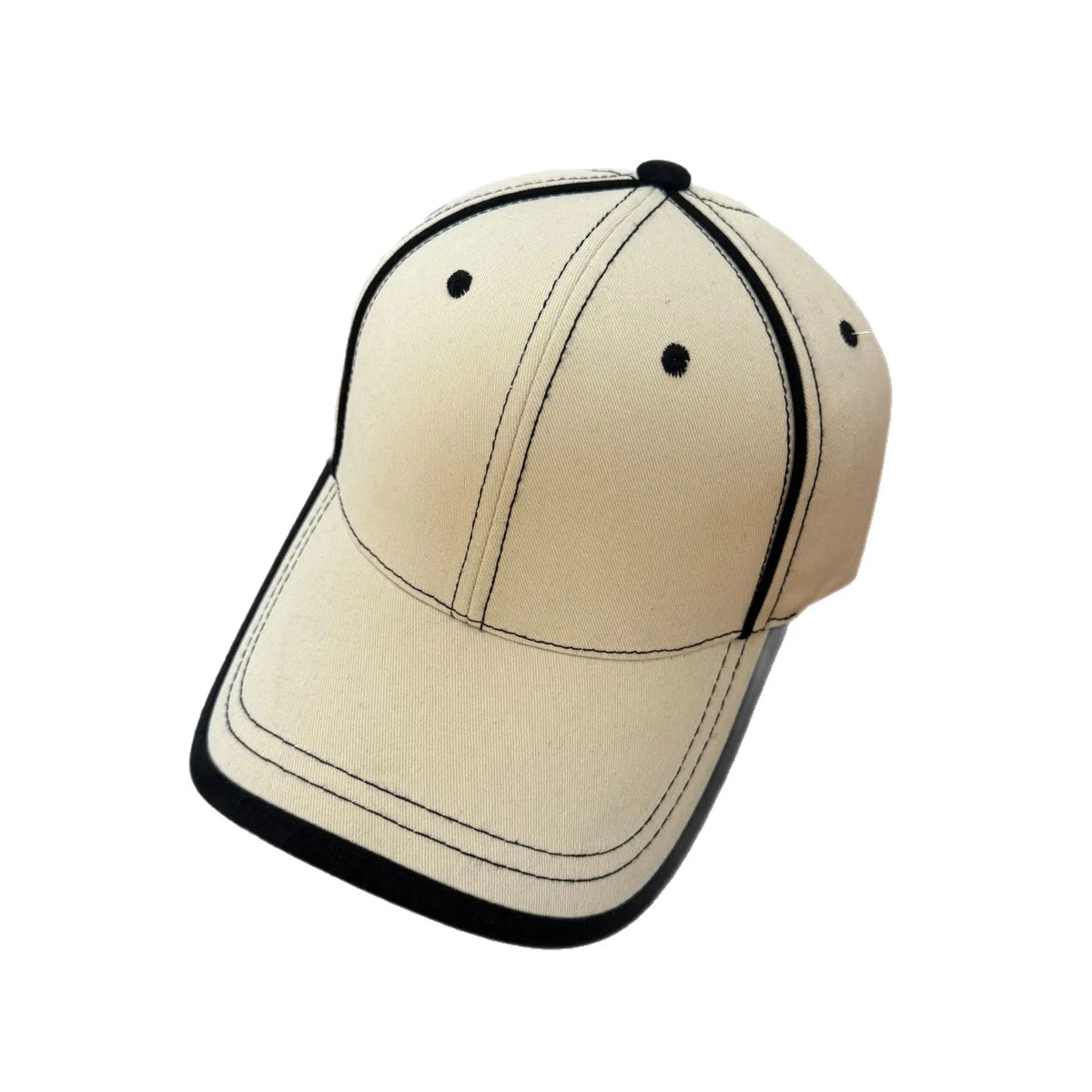 STRIPE Baseball Cap-Cap-SAINT CHIC-Off-White-SAINT CHIC