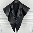 STRUCTURED Shawl Collar-outerwear-SAINT CHIC-Black-SAINT CHIC