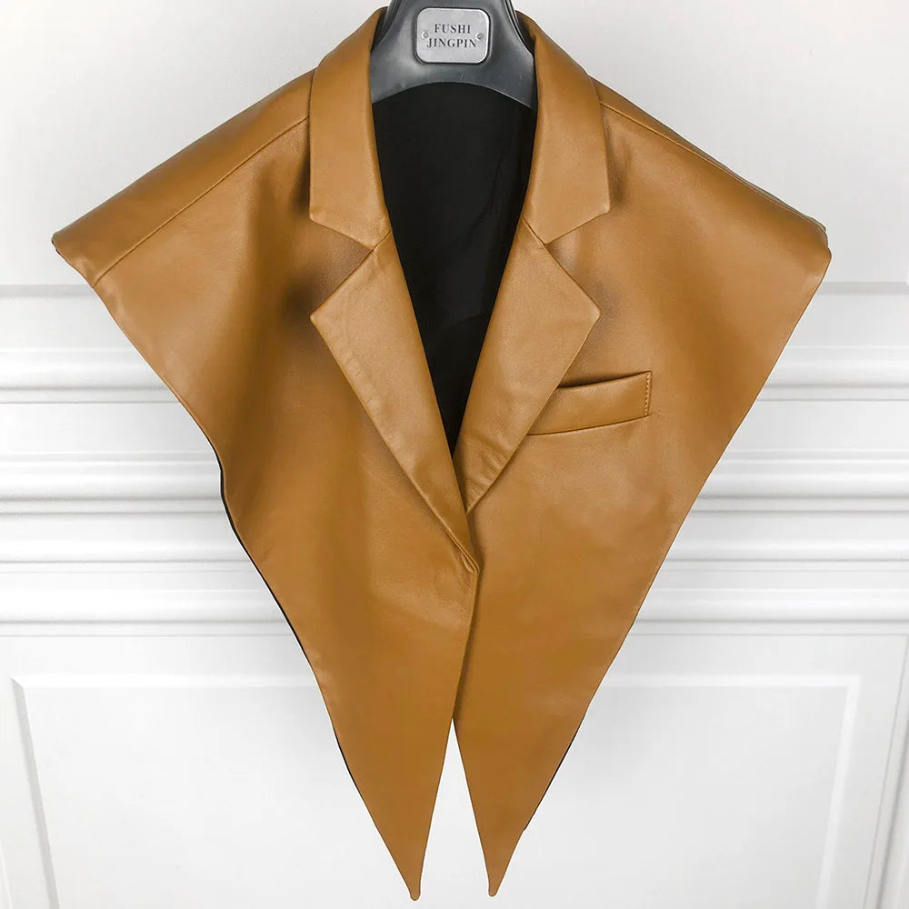 STRUCTURED Shawl Collar-outerwear-SAINT CHIC-Camel Brown-SAINT CHIC