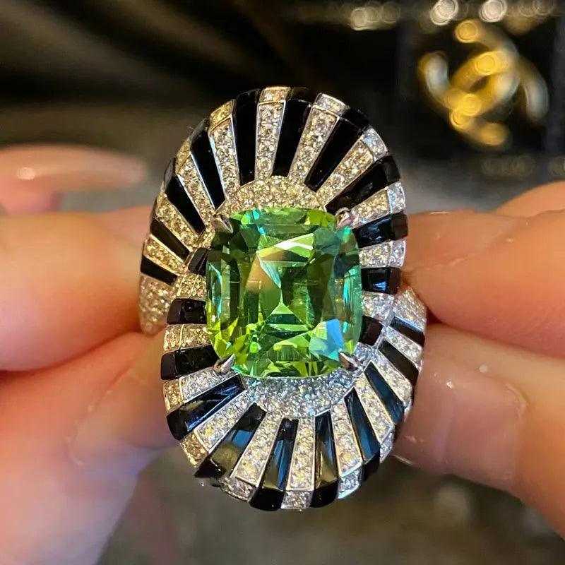 VERDURE Crystal Cocktail Ring