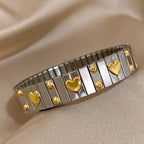 VETTE Stack Bracelets-Bracelet-SAINT CHIC-Silver Hearts-SAINT CHIC