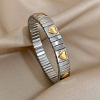 VETTE Stack Bracelets-Bracelet-SAINT CHIC-Silver Hearts-SAINT CHIC
