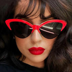 VIBES Cat Eye Sunglasses-Sunglasses-SAINT CHIC-Red / Grey-SAINT CHIC