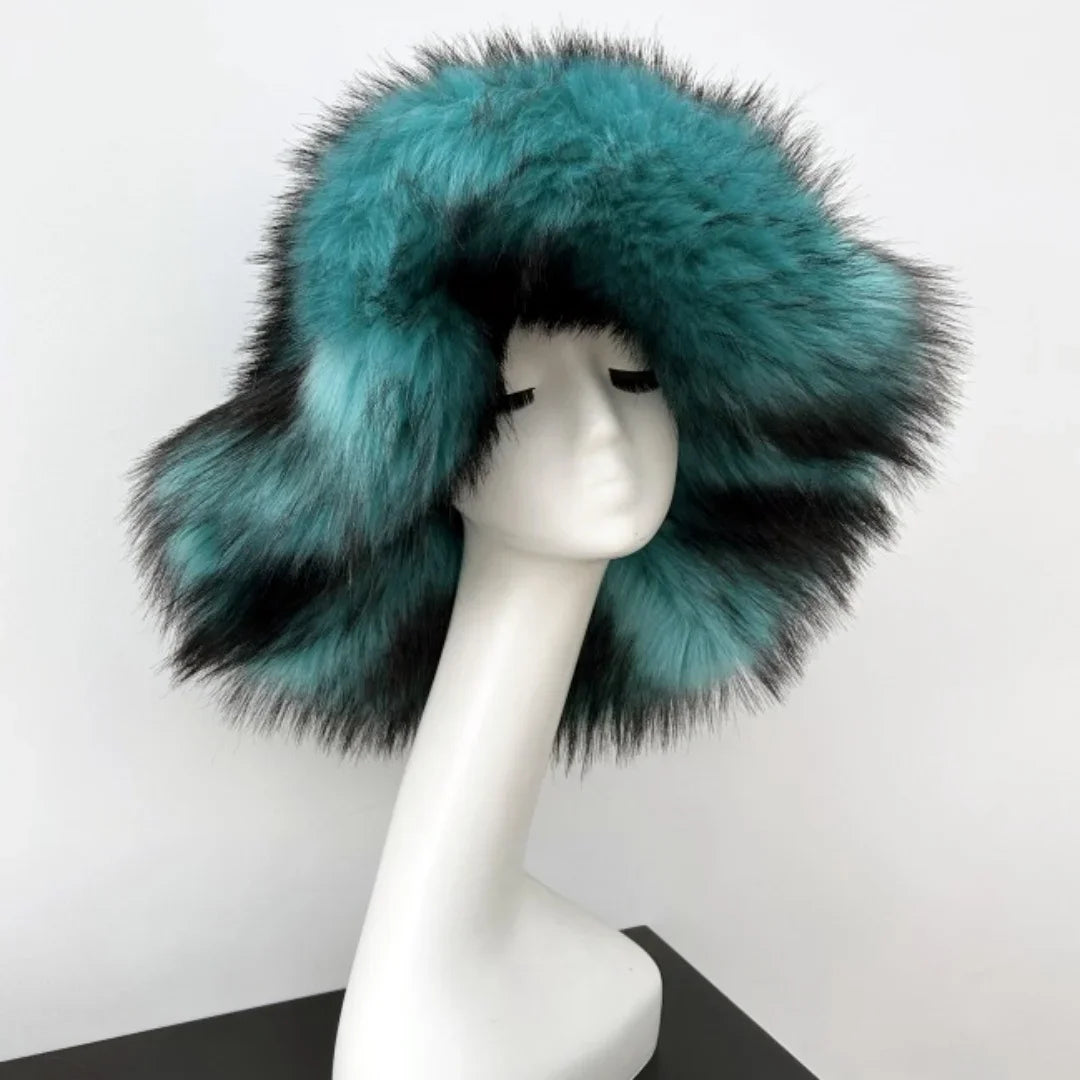 ALTA Faux Fur Bucket Hat-hat-SAINT CHIC