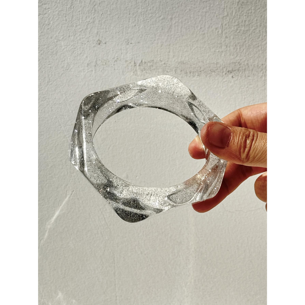 AURA STACK – Sculptural Resin Bangle-bracelet-SAINT CHIC