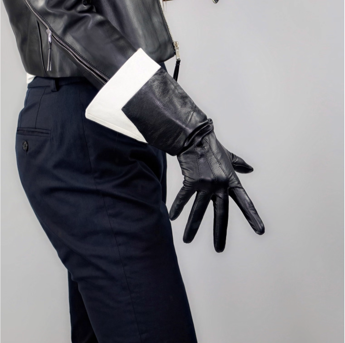 AVENUE Leather Glove-glove-SAINT CHIC