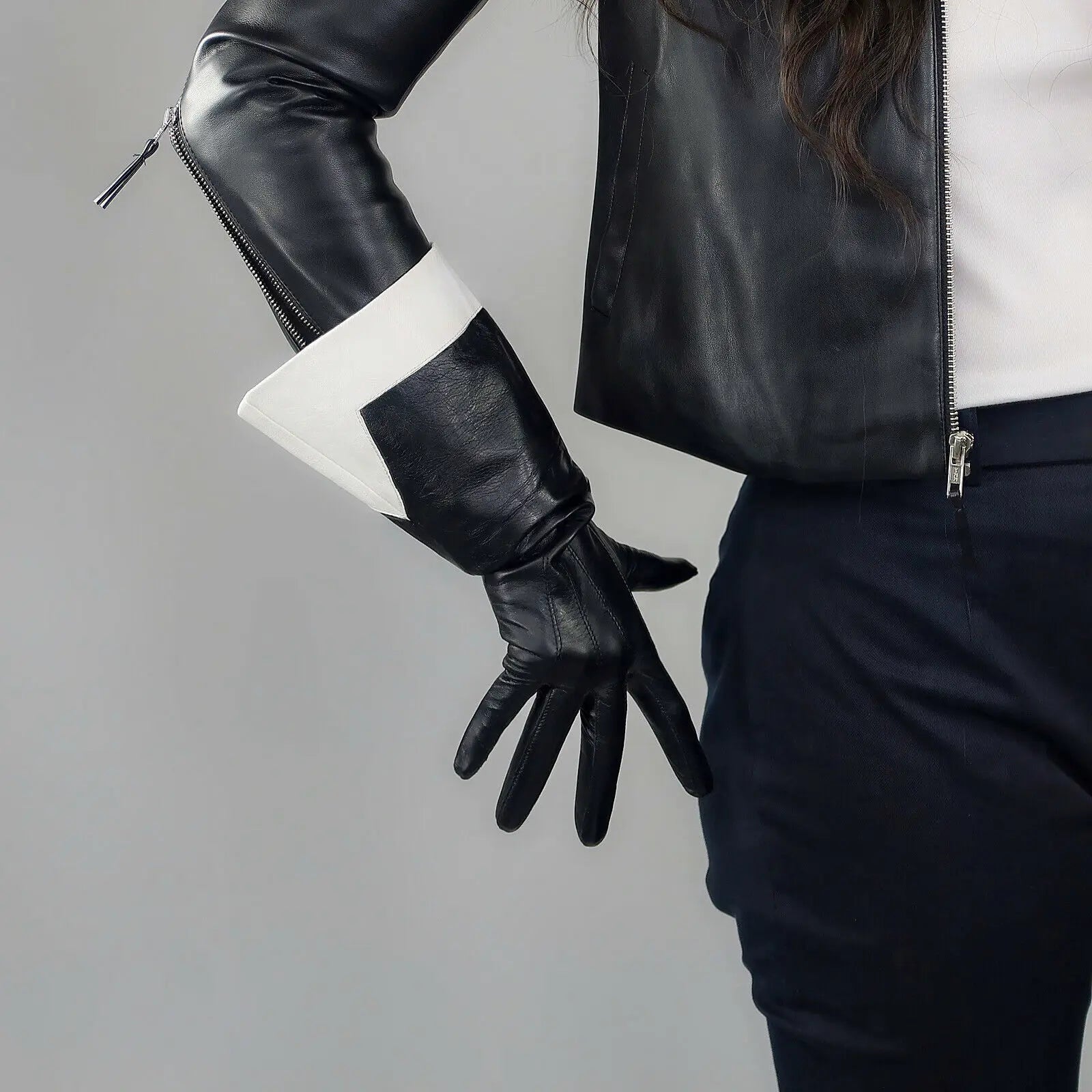 AVENUE Leather Glove-glove-SAINT CHIC
