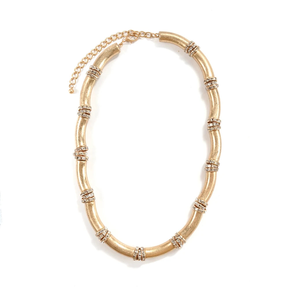 BAMBOO Crystal Link Choker Secondary image