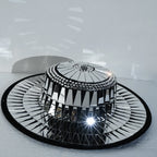 BLACK MIRROR Wide Brim Hat-hat-SAINT CHIC