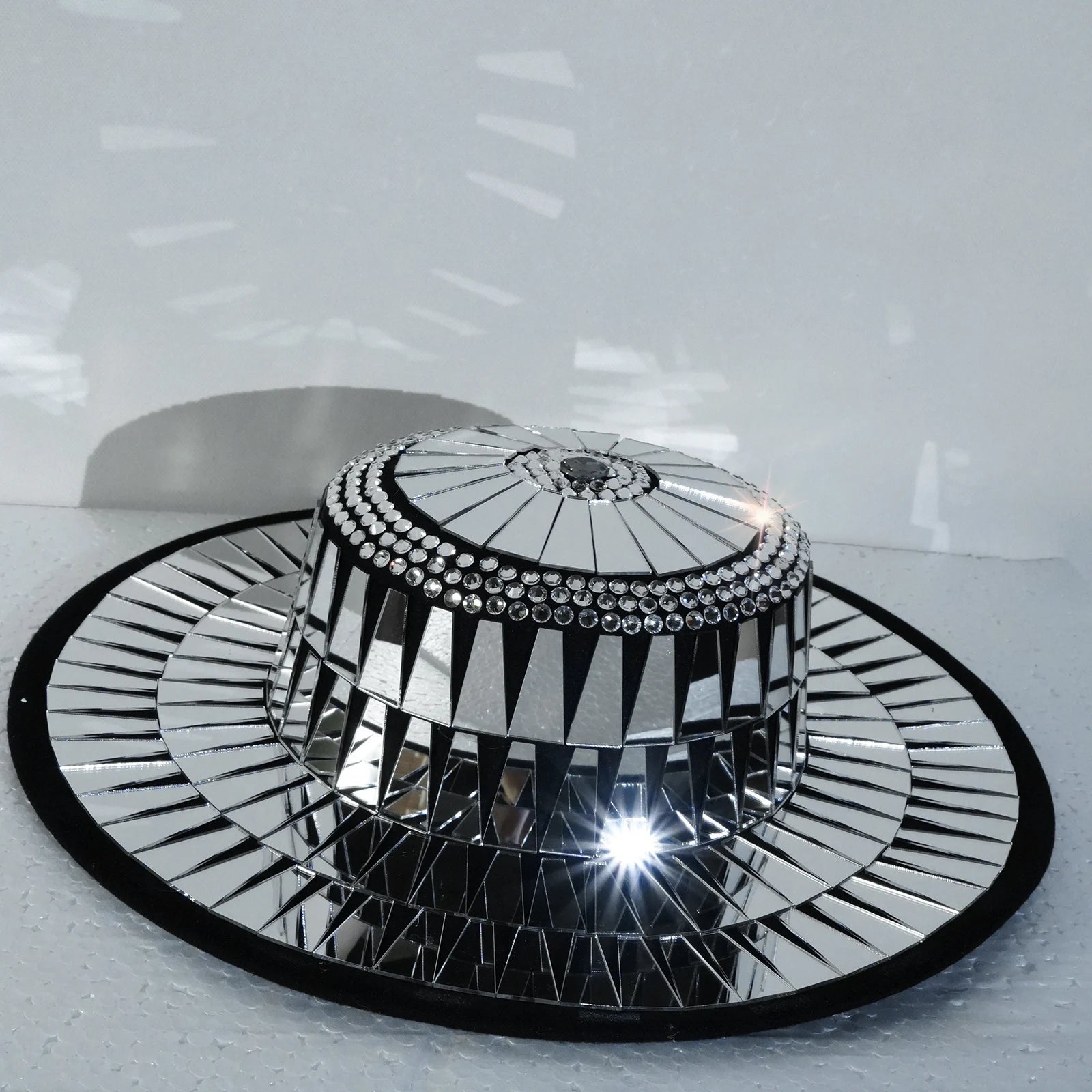 BLACK MIRROR Wide Brim Hat-hat-SAINT CHIC