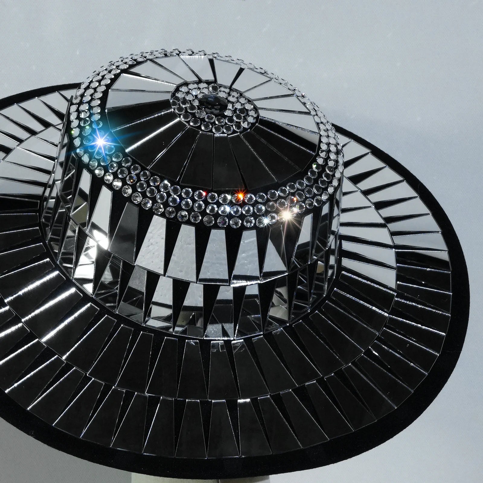 BLACK MIRROR Wide Brim Hat-hat-SAINT CHIC