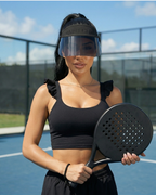 BLACKOUT Paparazzi Visor® 2.0 – All-Black Sun Shield-Hats-SAINT CHIC