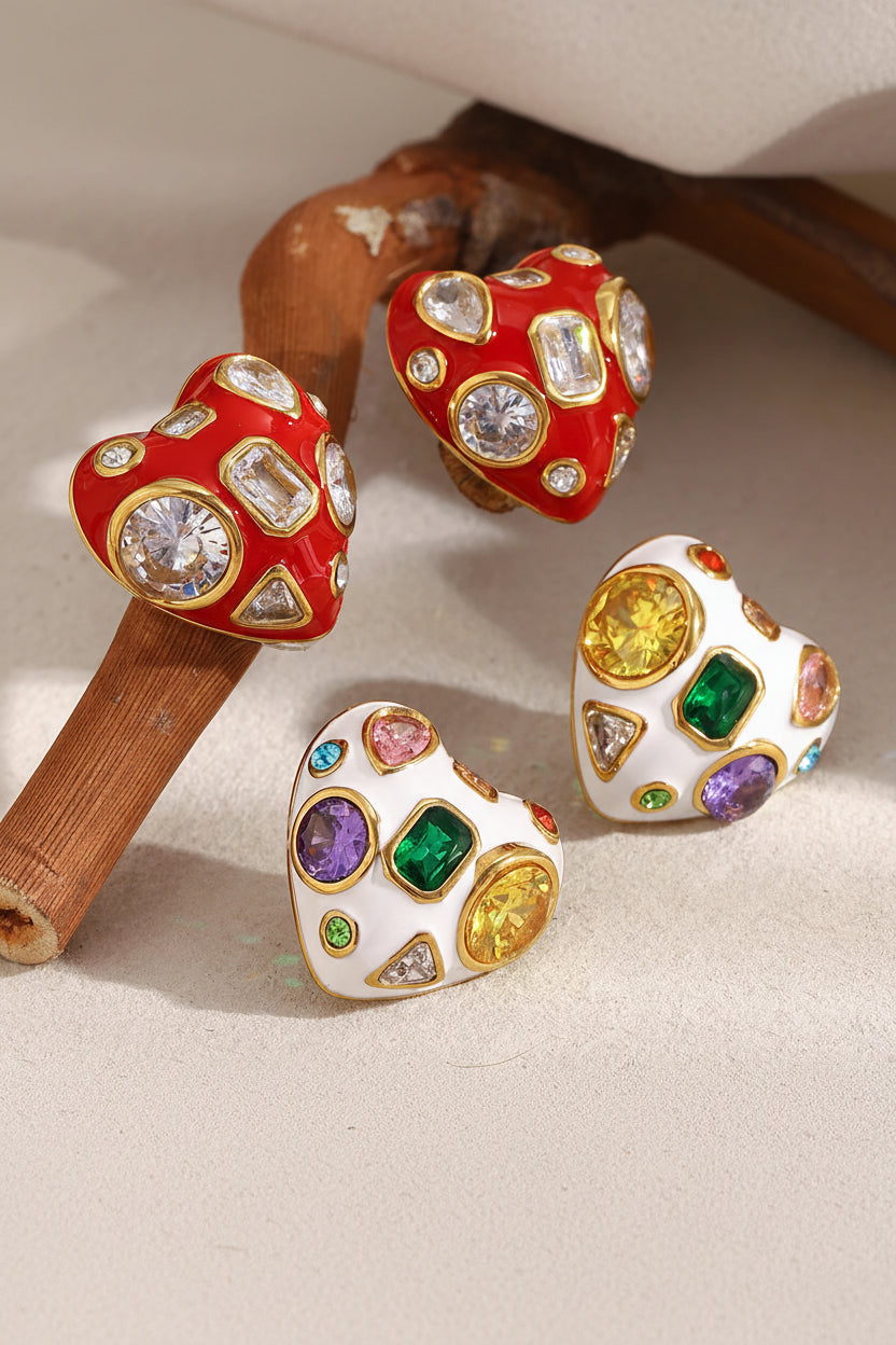 CONFETTI Stud Earrings-earring-SAINT CHIC