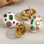 CONFETTI Stud Earrings-earring-SAINT CHIC