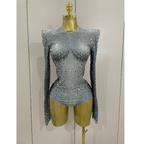 CRYSTALIZE Bodysuit-Bodysuit-SAINT CHIC