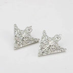 DALLAS Triangle Collar Pins – Metalwork Statement Brooches-brooch-SAINT CHIC