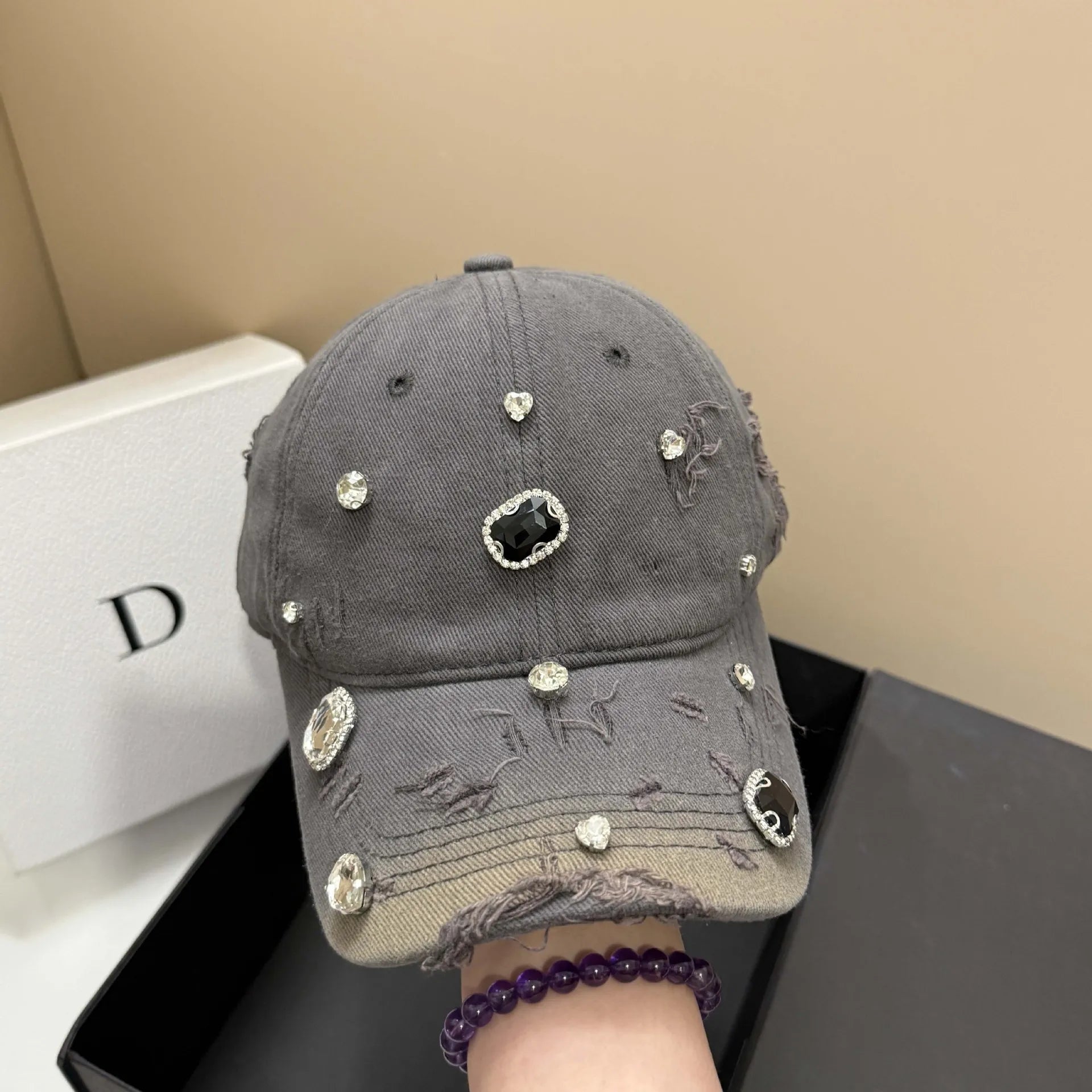DIAMANTÉ Baseball Cap-hat-SAINT CHIC