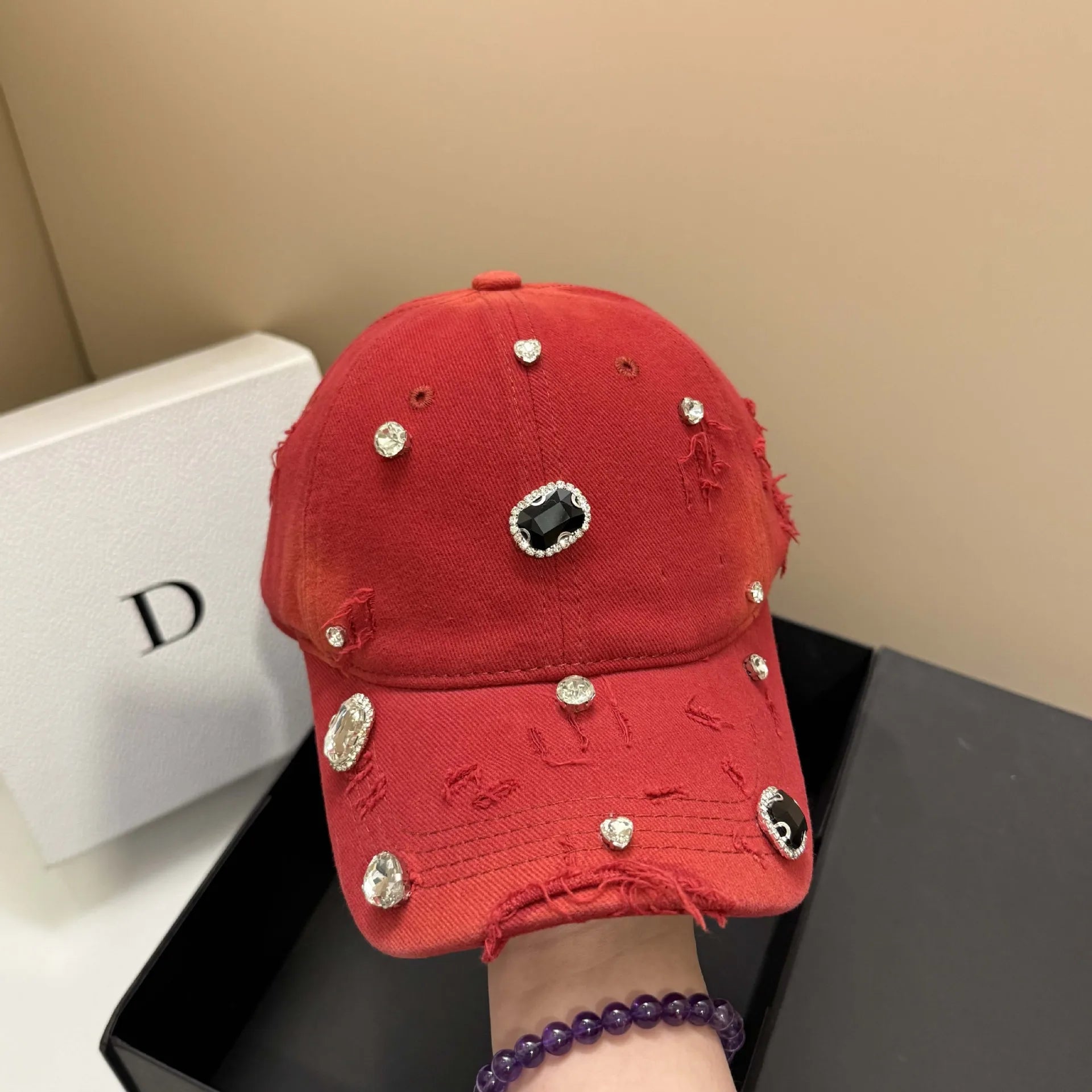 DIAMANTÉ Baseball Cap-hat-SAINT CHIC
