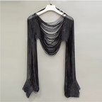 DIAMONDA Chainmail Shawl Top-body jewelry-SAINT CHIC