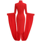 DRAMA Draped Gown-dress-SAINT CHIC