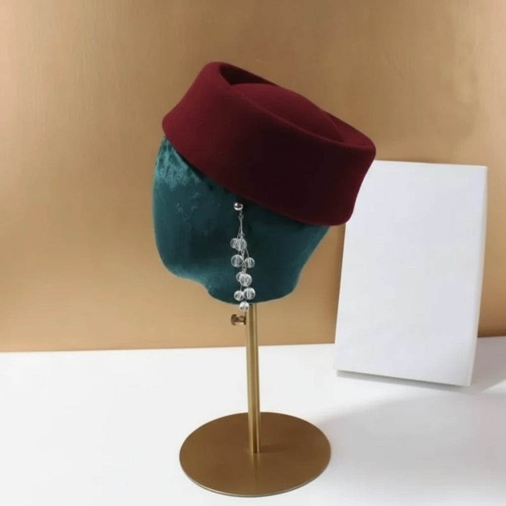 ÉDITH Pillbox Beret Hat-hat-SAINT CHIC