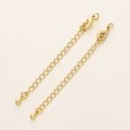 GOLD PLATED EXTENSION CHAINS – 5pc Charm Set with Lobster Clasps-Jewelry-SAINT CHIC