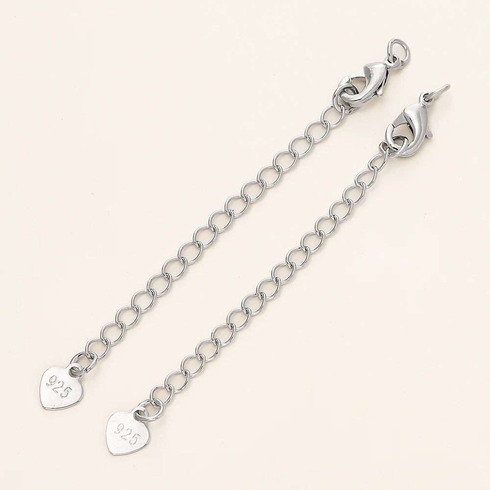 GOLD PLATED EXTENSION CHAINS – 5pc Charm Set with Lobster Clasps-Jewelry-SAINT CHIC