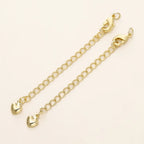 GOLD PLATED EXTENSION CHAINS – 5pc Charm Set with Lobster Clasps-Jewelry-SAINT CHIC