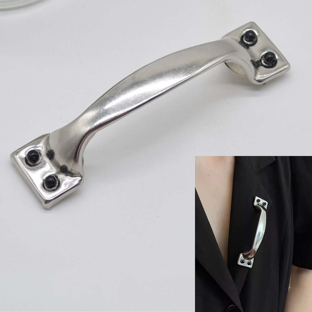 HANDLE Brooch Pin-jewelry-SAINT CHIC