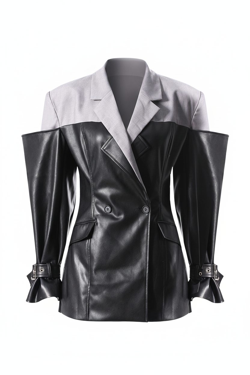 ICONIC Power-Sleeve Blazer-jacket-SAINT CHIC