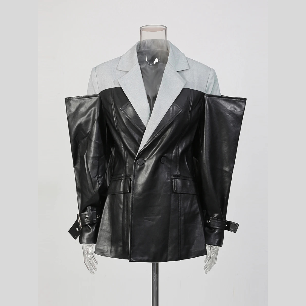 ICONIC Power-Sleeve Blazer-jacket-SAINT CHIC