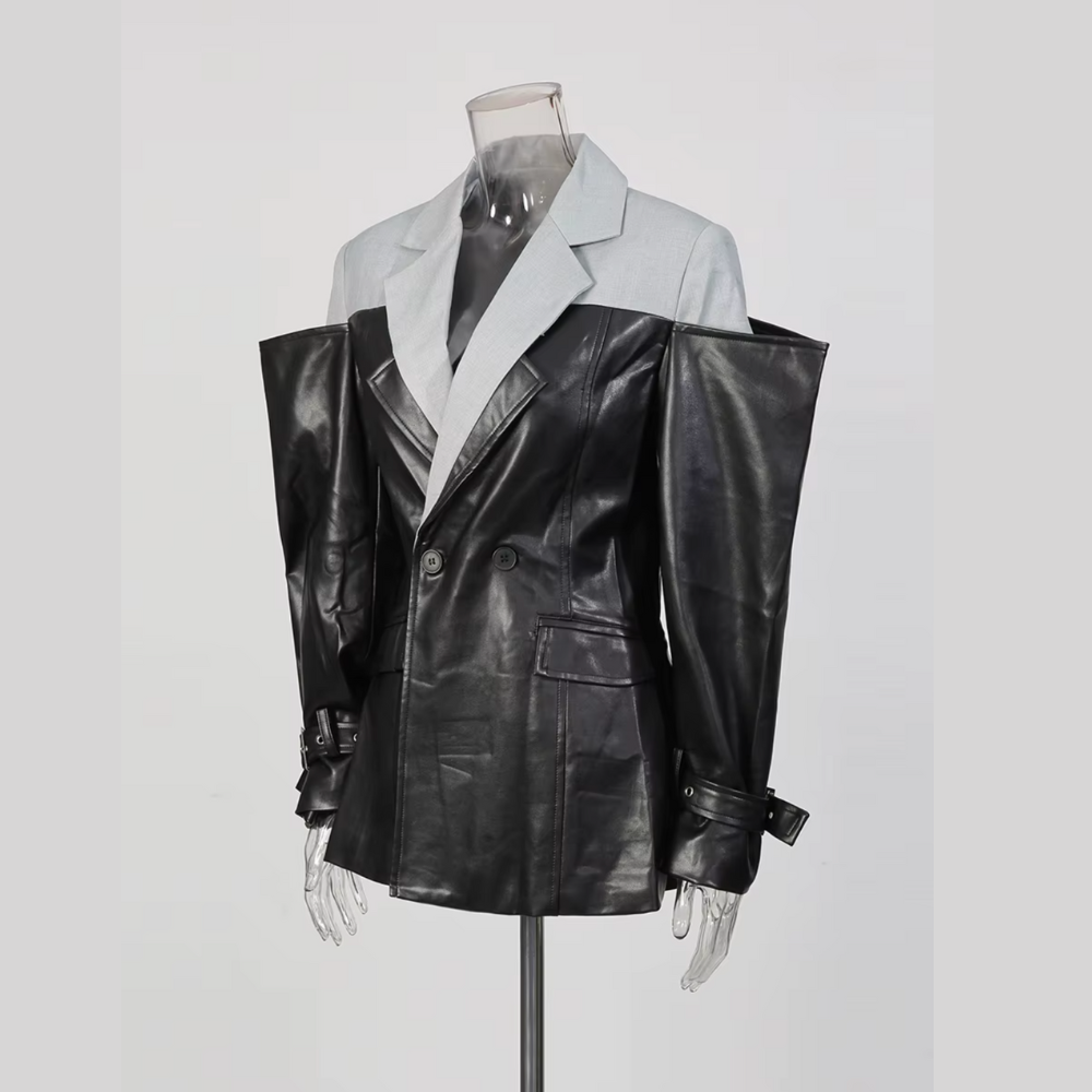 ICONIC Power-Sleeve Blazer-jacket-SAINT CHIC