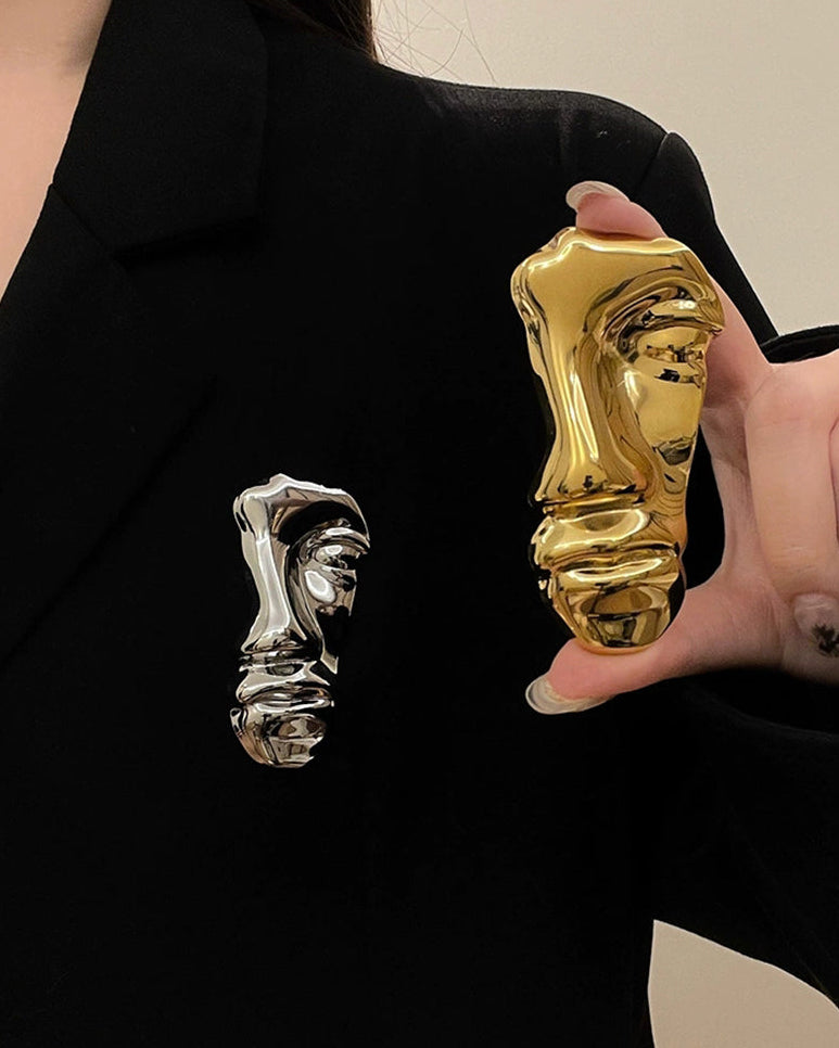 LE VISAGE Brooch-brooch-SAINT CHIC Main image