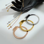 LOCK & KEY Bond Cuff + Necklace Set-necklace set-SAINT CHIC