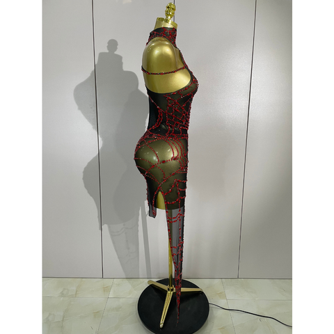 NIGHTFALL WEB Mini Dress